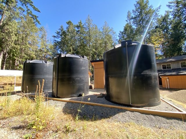 Cistern install on Vancouver Island
