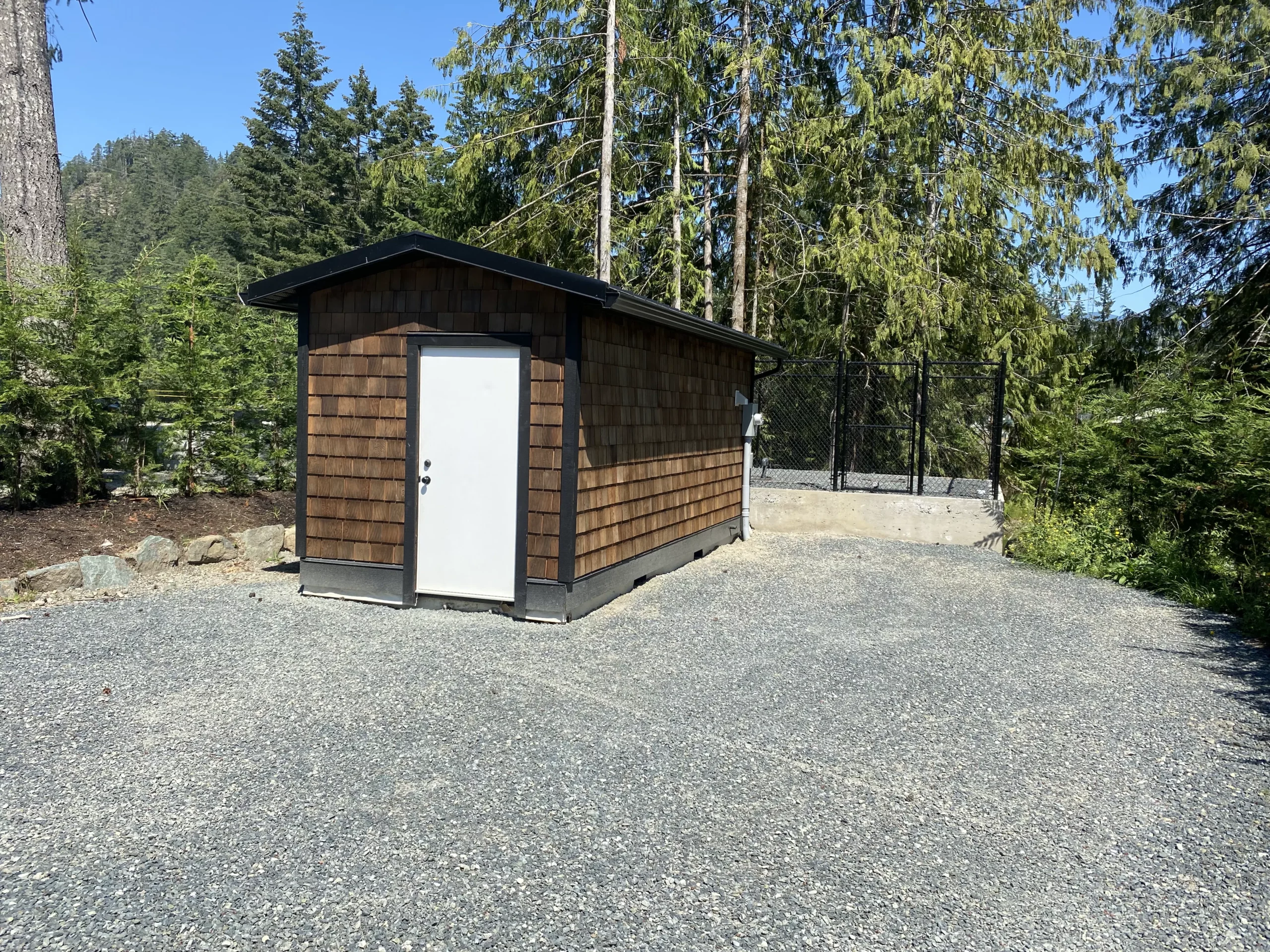 A modular pump water facility we designed and installed on Vancouver Island
