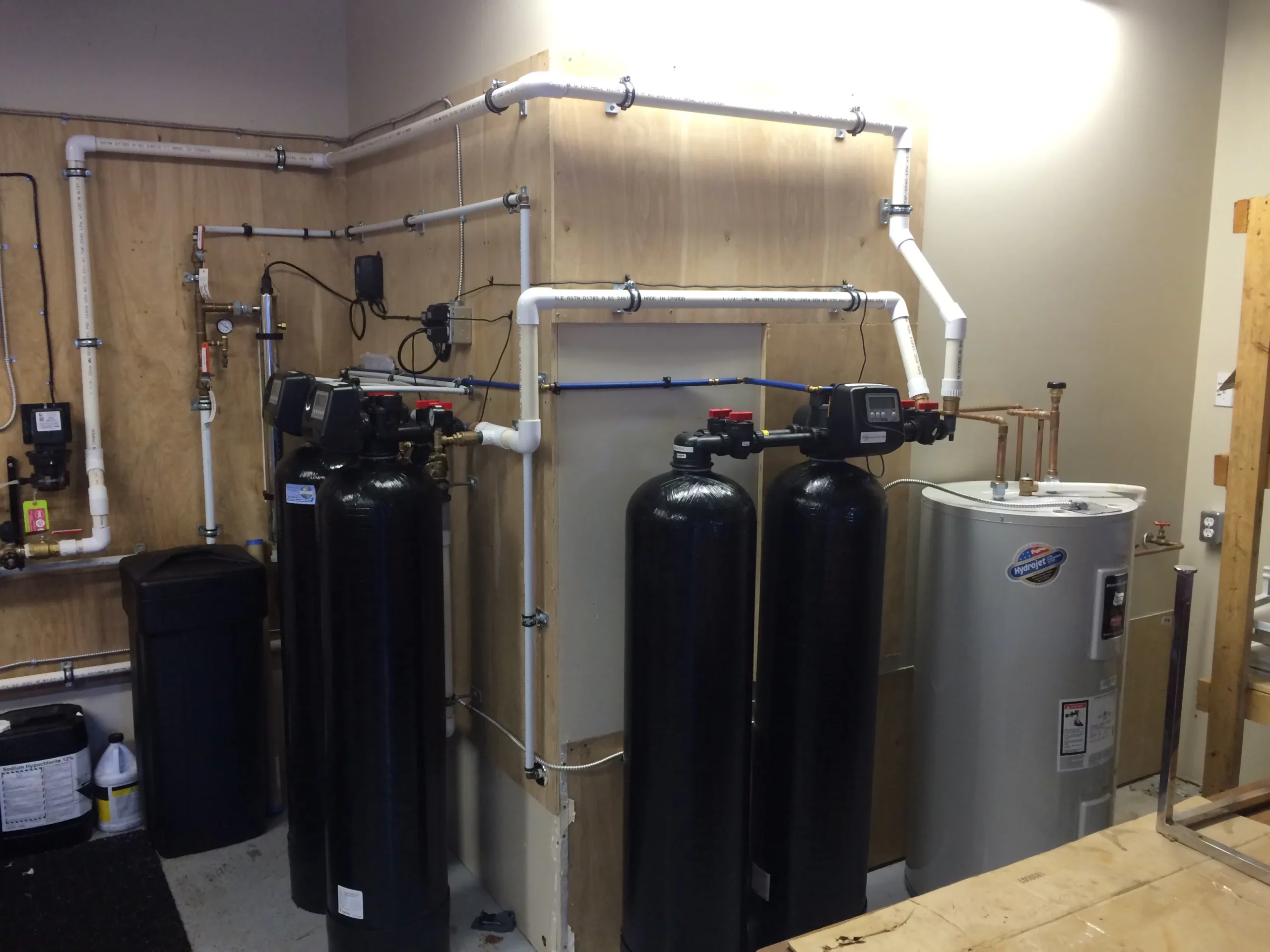A Water Treatment and Filtration system we installed